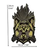 1 piece patches embroidered zakka tiger iron sew-on zakka appliques animal head accessories for sewing quilting diy beautiful2460