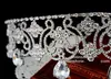 Moda Kryształ Kwiat Party Wesele Akcesoria Do Włosów Ślubna Opaska Tiara Nakrycia Naklejki Silver Pearls Headbands