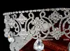 Mode Cristal Fleur Party De Mariage Accessoires pour cheveux Bandeau de mariée Tiara Headwear Argent Perles Bandeaux de Couronne de mariée