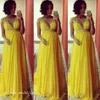 2019 Amarelo Baby Shower Party Dress New Com Decote Em V Longo Mulheres Grávidas Formal Ocasião Especial Vestido de Noite Vestido Plus Size vestidos de festa