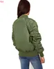 Women Bomber Jacket 2016 Autumn Spring Ladies Jackets Tops Solid Color Zipper Baseball Coats Slim Sport Jackets Women Black Green SV027216