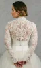 2018 Bolero Bridal Lace Cape Long Sleeves Bridal Wrap Appliqued Jackets Wedding Capes Wraps Bolero Jacket Wedding Dress Wraps Plus Size