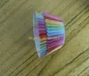 Fast shipping New Colorful Rainbow Paper Cake Cupcake Liners Baking Muffin Cup Case For Wedding Party