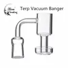 New Terp Vacuum Quartz Vacuum Banger Domeless Nail For Oil Rigs Glass Bongs 10mm 14mm 18mm