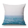 océan mer housse de coussin marine canapé chaise jeter taie d'oreiller nautique ancre almofada décoratif coton lin cojines267c