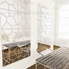 7 unids por Conjunto 3D Espejo Hexagonal Vinilo Removible Etiqueta de La Pared Decal Home Decor Art DIY