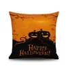 Halloween Geschenk Kissenbezug Leinen Quadratische Kissenbezüge Hallowmas Home Decor Kissenbezug Party Kissenbezüge Cartoon Kissenbezug