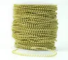 1Spool 50meter 3 mm ronde kralen Geplateerde Silvergold Garland -kettingafwerking voor haarstijging Wedding Home Decoration Craft6356987