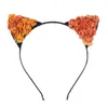 Hot Sale Cat Headband Oco Bonito Moda Infantil Meninas Rendas Adorável Orelha de Gato Headband Presente Acessórios Para o Cabelo