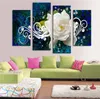 1set (4pcs) Abstract inkjet Peony decorative painting, Product Specifications: 30x60x2pcs, 30x80x2pcs, frameless