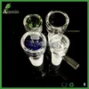 Wholesale Glass Bowls with Blue Green black clear Snowflake Filter Bowl for Glass Bongs 10mm 14mm 18mm Fit Oil Rigs Glass Bongs