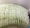 Glamoureuze bruiloft ideeën elegante kunstmatige zijden bloem wisteria vine bruiloft decoraties 3vork per stuk meer hoeveelheid mooier