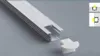 2.5 m/pz 40 pz/lotto Vendita Popolare All'ingrosso anodizzato profilo in alluminio led estruso per strisce flessibili led luce