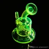 IN Stock Colored mini pipe glass bong Water pipes Glass Recycler Filter Percolators Smoking jiont 10MM Height 13cm
