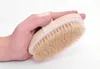 30 stks Natuurlijke Lange Houten Haren Body Brush Massager Bad Douche Back Spa Scrubber330E