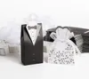 Бесплатная доставка + новое прибытие невеста и жених коробка свадебные коробки пользу коробки свадебные сувениры, 50 пар=100 шт. / лот