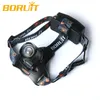 Boruit 2500LM 2 LED Headlight 5-Modes Headlamp Head focusing Torch+USB Charger+18650 4000mAh Batteries Fishing Camping6668313