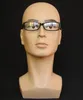 1 Piece Male Mannequin Manikin Head Model for Glasses Caps Wigs Jewelry Display Stand Holder Rack Light Weight with Makeup