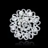 Crystal Heart Love Brooches Pins Dress Comse Corsage Brooch Diamond Fashion Jewelry Wedding Gift 170265