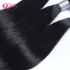 Wholesale reto peruano indiano Malásio Brasileiro Virgem Humano Weave Pacotes Cheap Remy Extensões de Cabelo Humano Cor Natural 1b