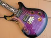 Private Stock SE Paul Allender Flamed Maple Top Purple Black Electric Guitar White MOP Bat Fingerboard Inlay Tremolo Bridge5508121