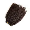 Cambodjaanse afro kinky clip in human hair extensions voor zwarte vrouwen 4a 4b natuurlijke kleur krullende clip ins GEASY8091571