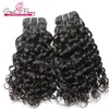2 pçs / lote extensões de cabelo humano brasileiro remy cabelo virgem tecida onda de água grande enorme extensão cabelo wefts tingeable natural negro