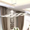 Ny kreativ modern LED-hängande lampor Kök akryl + Metallfjädring Hängande taklampa för matsal Lamparas Colgantes