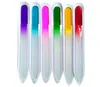 9CM Glass Nail Files Durable Crystal File Nail Buffer Nail Care 6 candy colors D8967395541