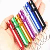 Aluminium Alloy Ultraljud Sound Pet Dog Training Whistle Flute Portable Keychain Dog Whistle Justerbar Dog Flöjt