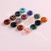 10*4mm Mixed Random Color Natural Mineral Rock Quartz Crystal Beads Charm Drilled Hole Stone Beads Loose Spacer Bead for DIY Jewelry Making