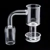 Terp Vacuum Quartz Vacuum Banger Domeless Nail Smoknig Accessories with Polished Joint For Dab Oil Rigs Glass Bongs