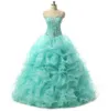 mint quinceanera klänningar