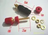 4 Stück vergoldeter Audio-Lautsprecher-Binding-Post-4-mm-Bananenbuchsen-Adapter