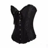 Corsé de brocado bordado gótico moldeador de elevación del cuerpo Bustier hueso con cordones corsé Steampunk corsé sexy sin tirantes Overbust delgado 811278l