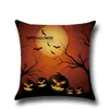 Halloween Pumpkin Witch Cushion Cover Cartoon Halloween Style Pillow Cover Home Decorative Cushion Cases Festival Gift YLCM