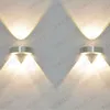 NIMI969 6W Einfache Moderne LED 3W Halbkreis Aluminium Betttischlampe Dekorative Lampen Hintergrund Wohnzimmer Wandleuchten Gänge Treppenhotels