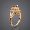Gemstone Rings Gold Womens Filled Engagement Wedding Rings