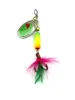 Hengjia leurre de pêche Buzzbait Spinner appât 10 pièces artificiel Spinnerbait paillettes cuillère appâts métal pêche triple plume crochets