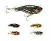 Hengjia 80sts nya 5,5 cm 11g 8 # krokar (VIB009) Design VIB Fiske Lures Fiskehantering Vibrator Lure Bait Spoon Metal Lures