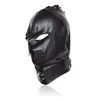 Anal Toys Hot Sty Gimp Full Mask Harness Hood Zipper Bondage Fetisj Roleplay Costume Party #R172