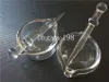 Clear Glass Wax Dish Pruik Wag Concentrate Oil Containers met Dabber Tool Glass Oil Bowl Set voor Bongs Water Pipes