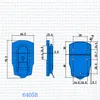 6405type المعادن غلق بمشبك مربع سبيكة مربع أداة القضية قفل أداة الصناعي مشبك الألومنيوم غلق بمشبك حالة خشبية جزء أجهزة القفل