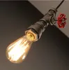 Nuove lampade a sospensione a tubo d'acqua vintage Lampade a sospensione a lampadina Edison industriale Loft Retro Lampade a soffitto da bar fai-da-te Fixture Luminarias