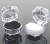 Free shipping 20pcs 3colors Rings Box Jewelry clear Acrylic jewellery Boxes wedding gift box ring stud dust plug box