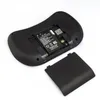 Rii I8 Teclado inglés inalámbrico con panel táctil 2.4G Multi-Media Fly Air Mouse Control remoto para PC / Android TV Box / Xbox360 Batería de iones de litio incorporada