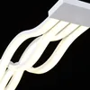 New Creative moderne LED lampes suspendues Cuisine acrylique + suspension en métal suspendu plafonnier pour salle à manger lampara colgantes
