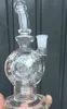 Neue 9-Zoll-Eggosphere-Rauchwasserpfeife Farbglas-Bongs mit Matrix-Perc-Glas-Recycling-Ölplattformen mit 14-mm-Gelenk-Wasserpfeife kostenloser Versand