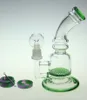 Bong en verre pipe à eau en verre coloré perc plates-formes pétrolières concentrées en verre avec récipient à huile de cire et clou dabber