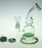 Nieuwste Glazen bongs dikke glazen waterpijpen Glazen bong gekleurde Waterpijpen met wax olie container dabber nail